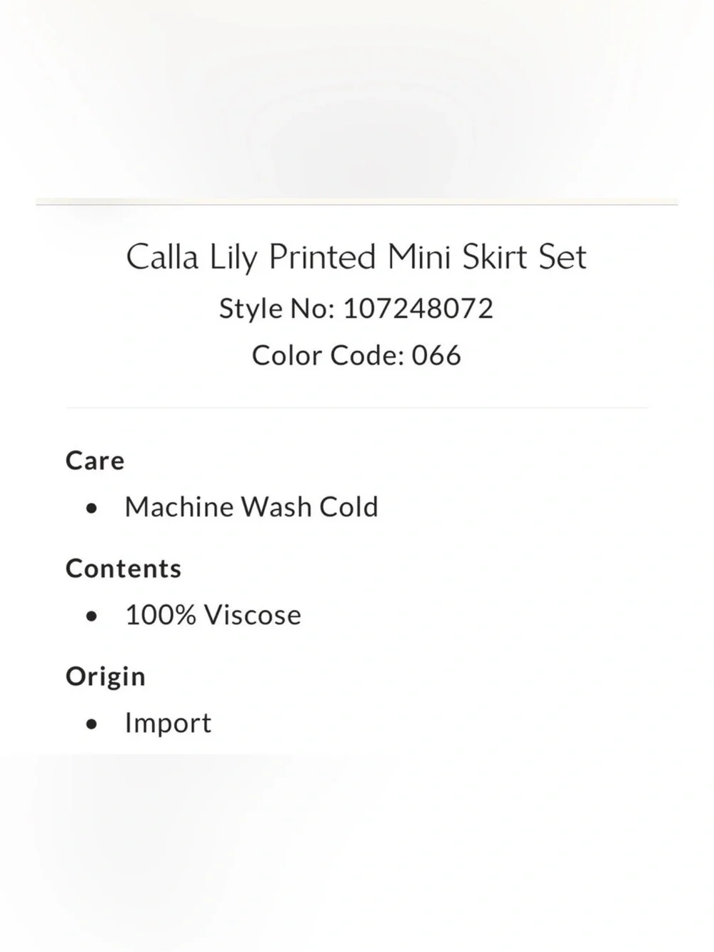 Free People Calla Lily Printed Mini Skirt Set in Pink Dreams